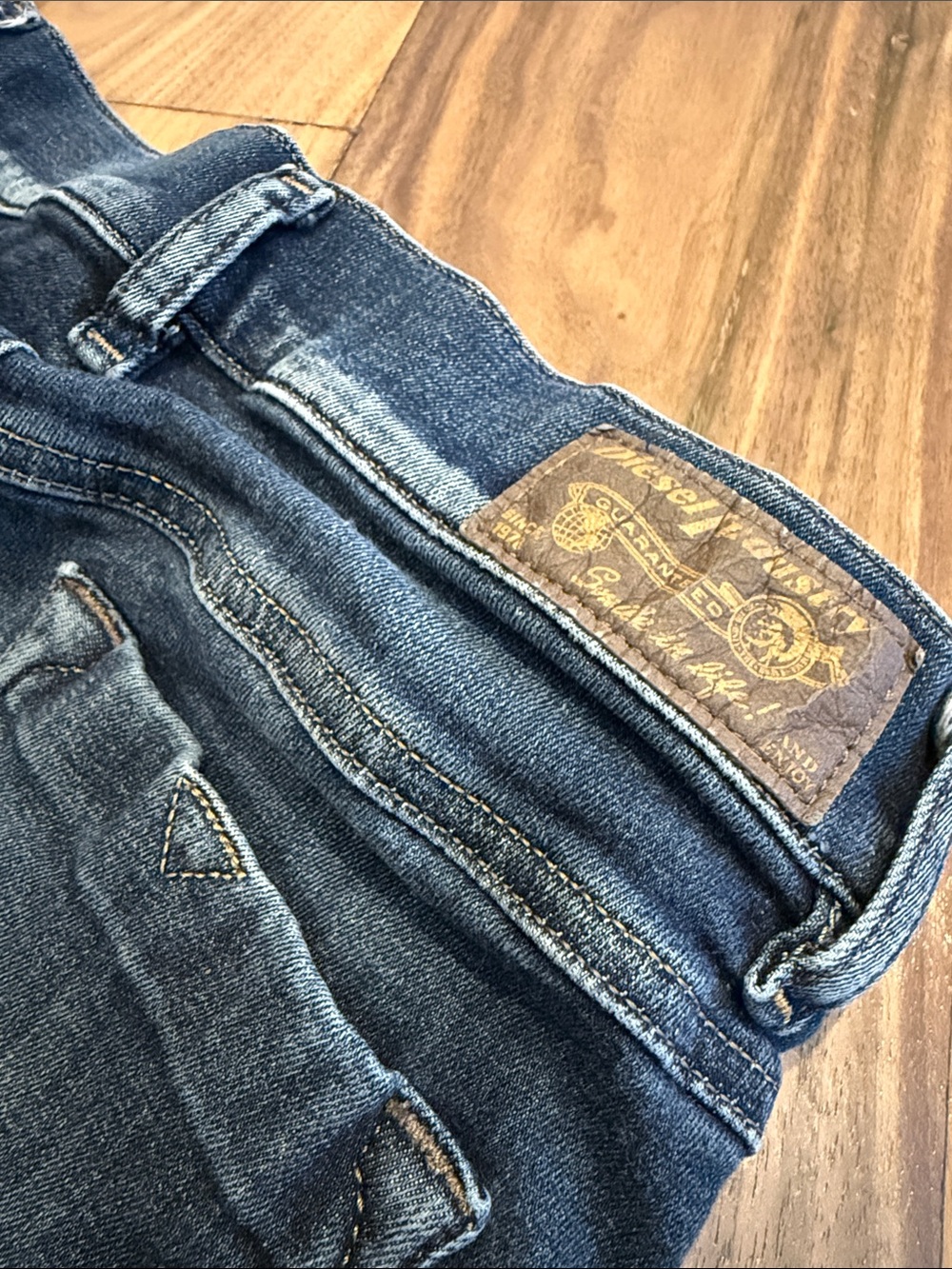 Diesel Blue Stretch Denim Jeans - Picture 4 of 4